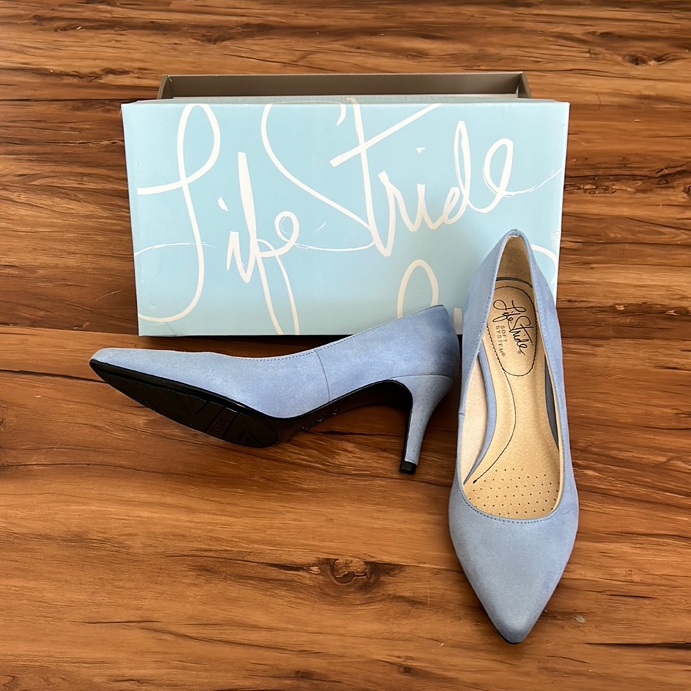 Life Stride Sky Blue Heels